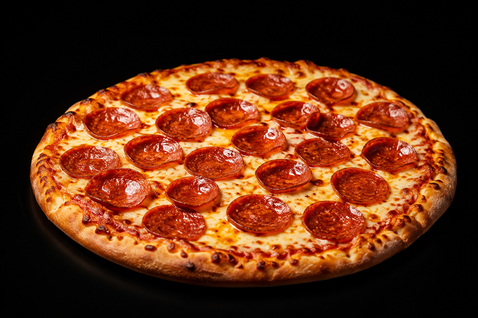 Pizza recién horneada